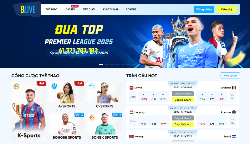 Giới thiệu sơ lược về 8live